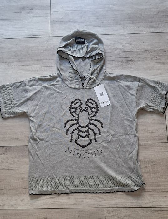 Bluzka z krótkim rękawem i kapturem  Minouu
