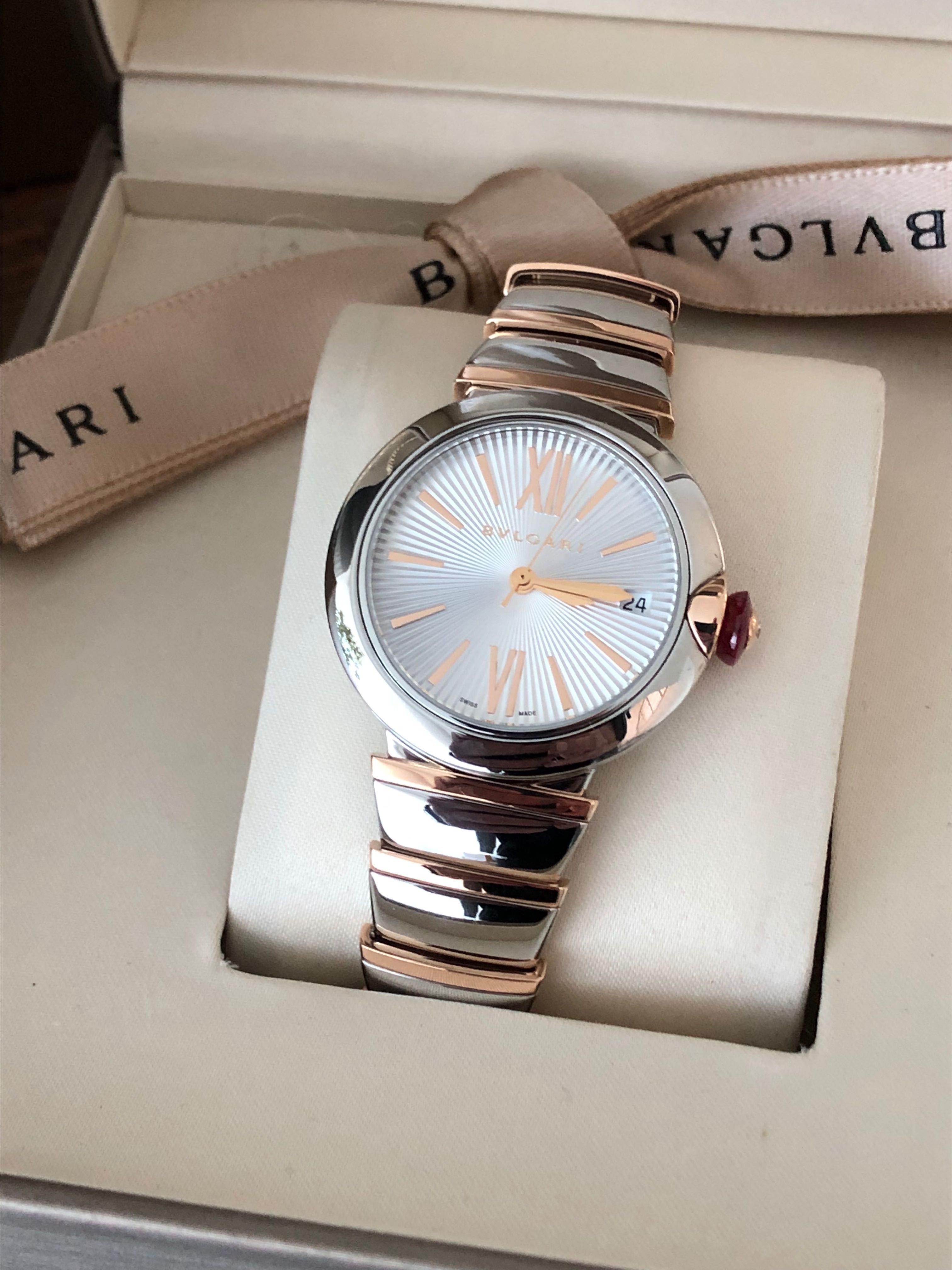 Bulgari Lucea 36mm stal/złoto 18k automatic