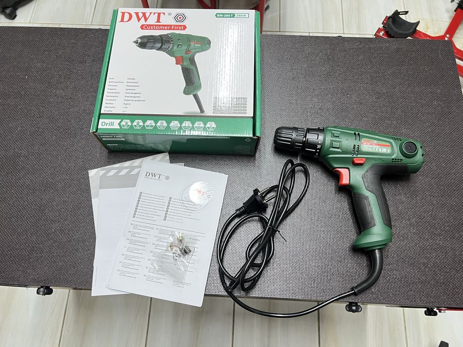 Сетевой шуруповерт дрель DWT STP BM-280 T Две скорости Гарантия