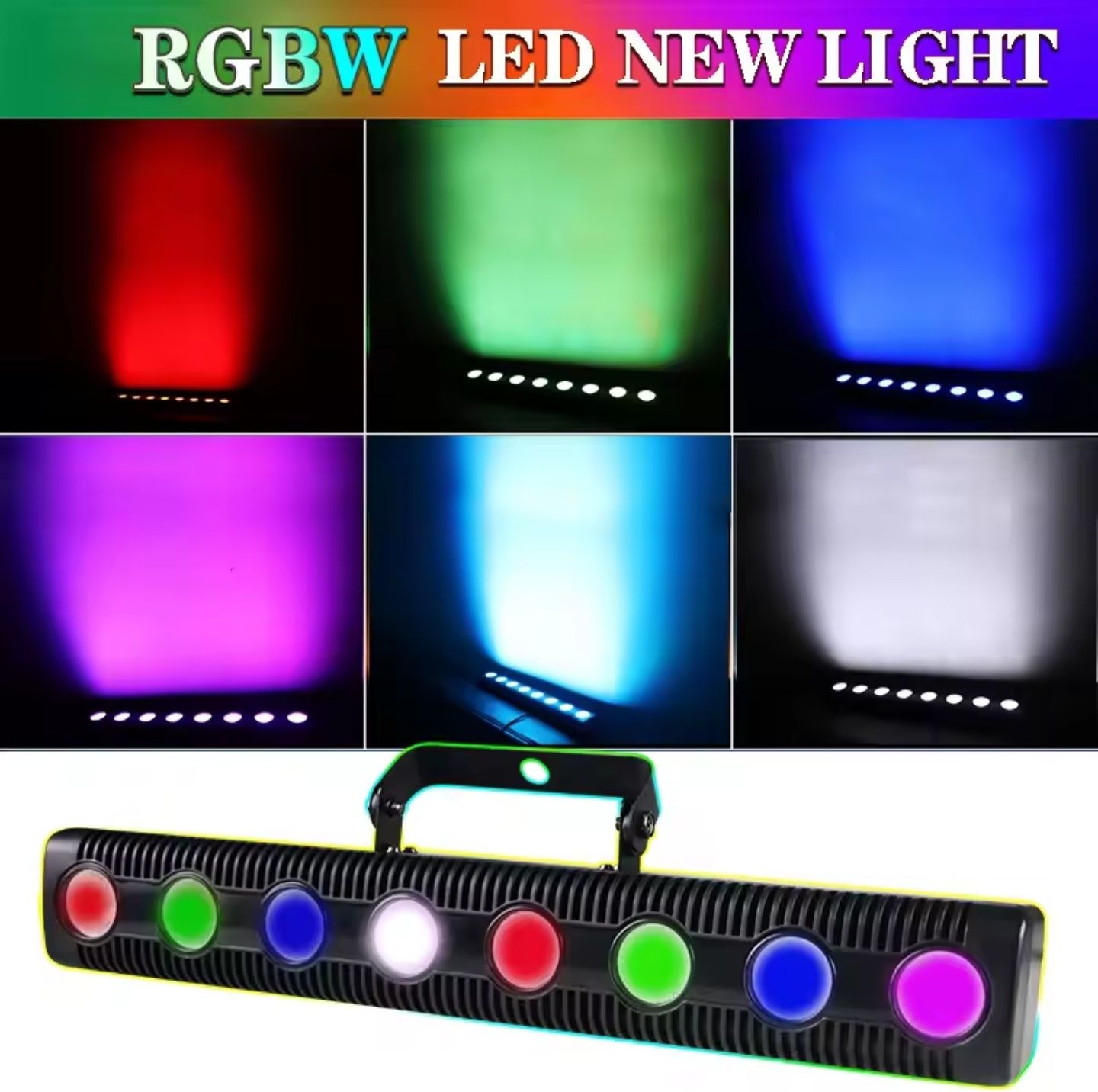 Vendo Barras Led DMX RGBW 8x12w (96w)
Funciona com comando ou com DMX
