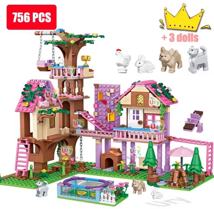 Конструктор Дружба Friends 756 блоков lego + 3 минифигурки