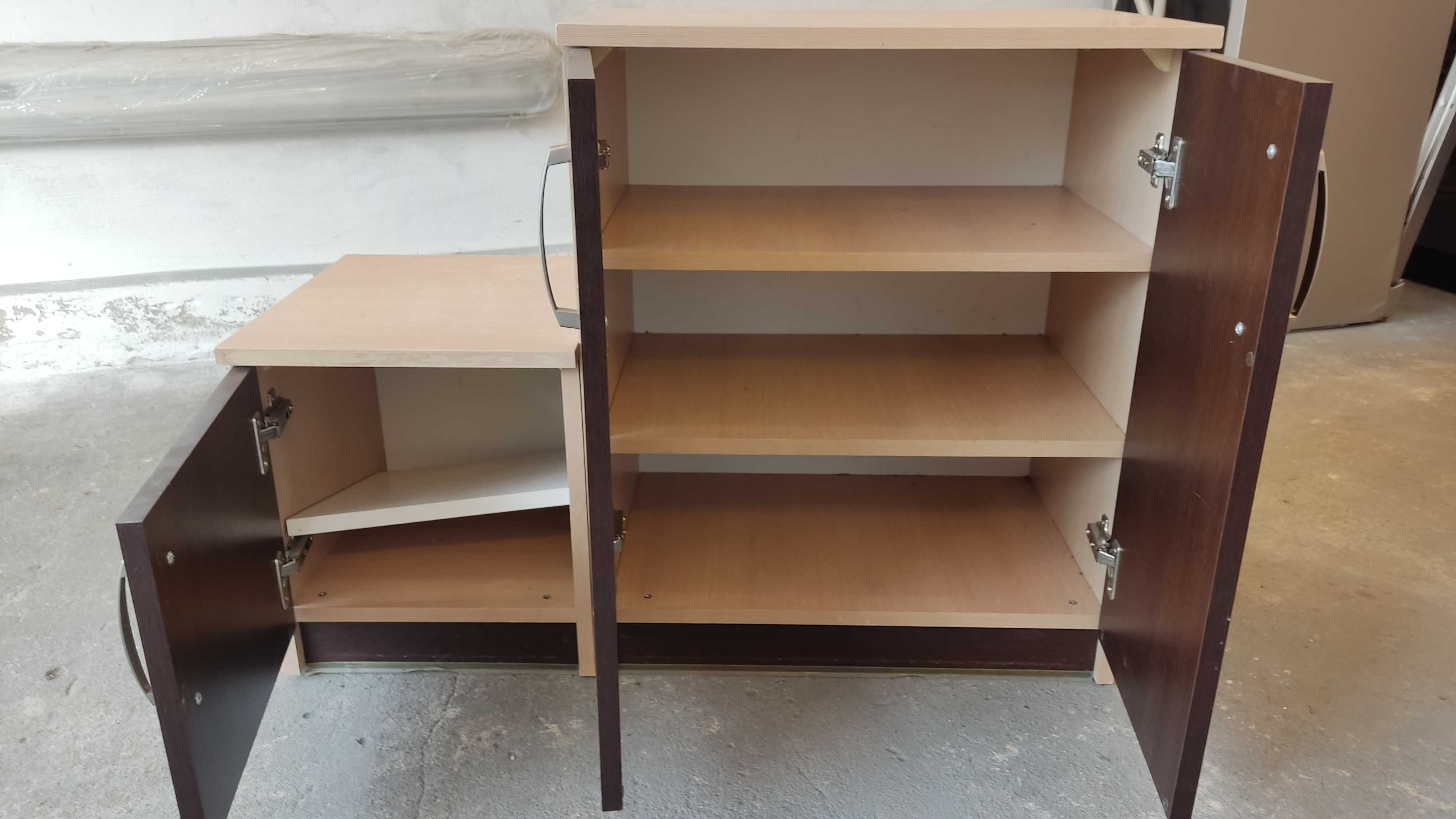 Solidna szafka na buty z siedziskiem 93 x 71 x 38 brąz praktyczna