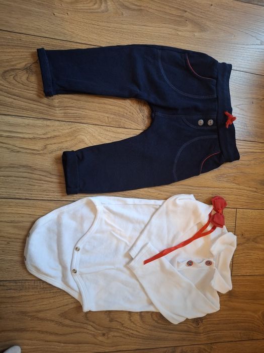 Elegancki zestaw dla chłopca rozmiar 80, chrzest, święta