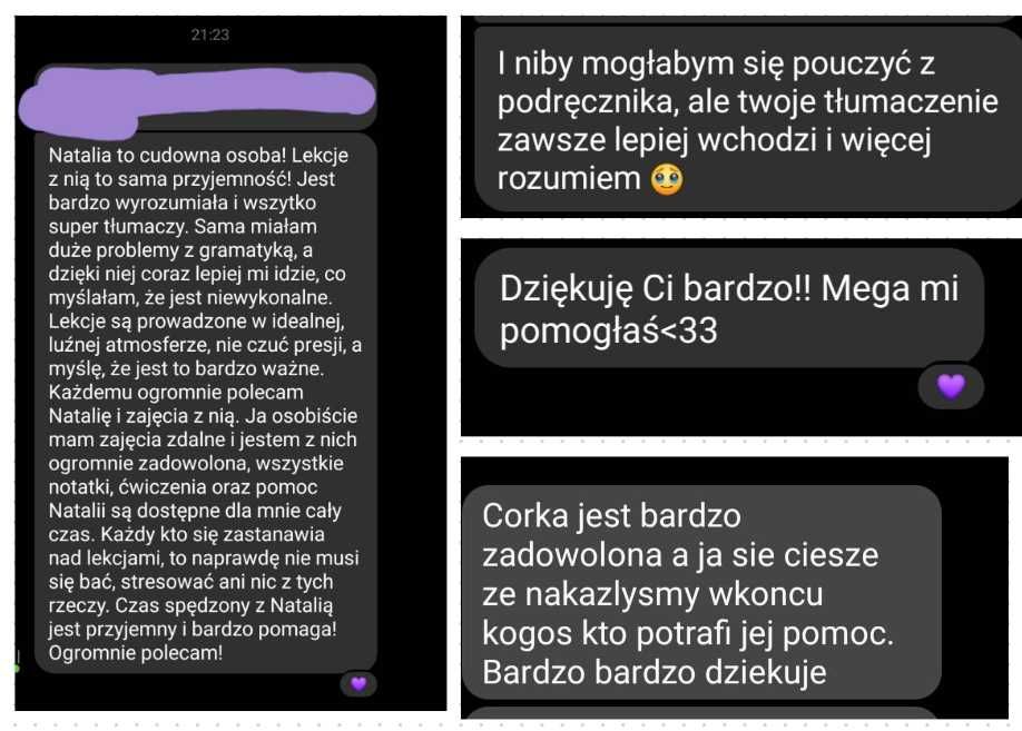 Korepetycje z języka angielskiego