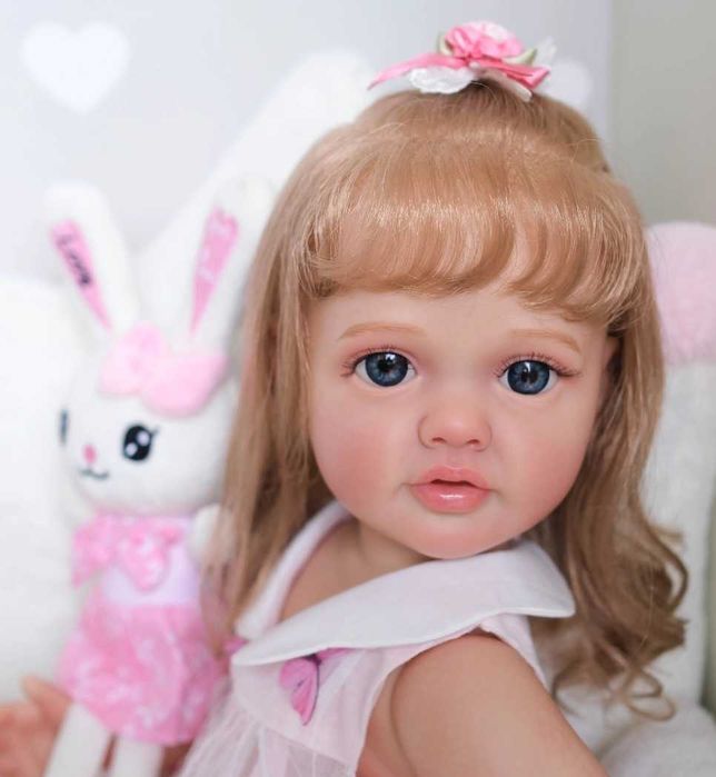 44) Кукла Реборн Princessa Klara Premium 3D 55cm качественного Винила