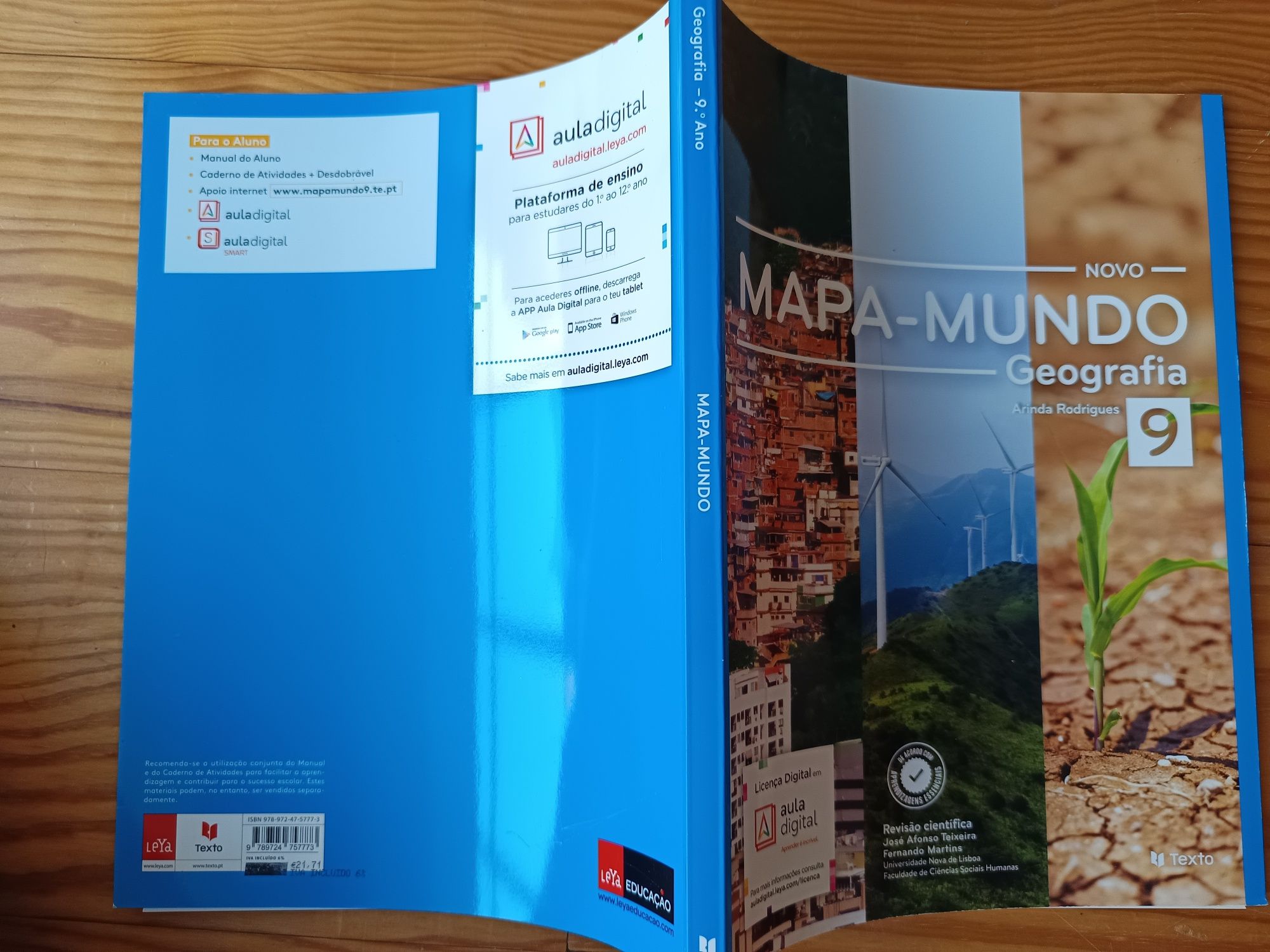 Mapa-mundo 9 - Geografia 9º ano - Livro e Caderno de Exercícios