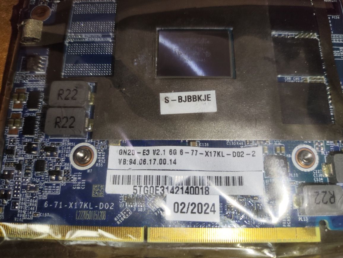 Топ видеокарта для ноутбука Nvidia Geforce RTX 3060 6gb MXM3
