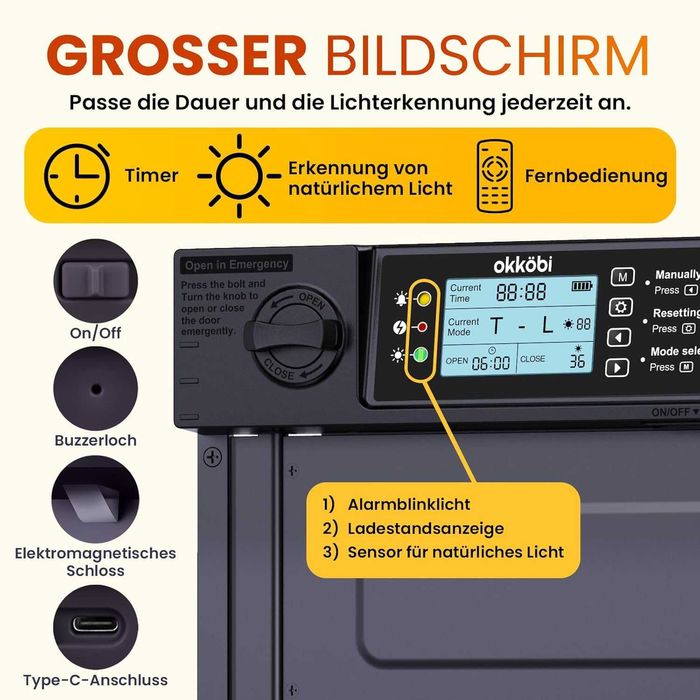Automatyczne Drzwi Do Kurnika Otwieranie Drzwi Z Timerem Metalowe