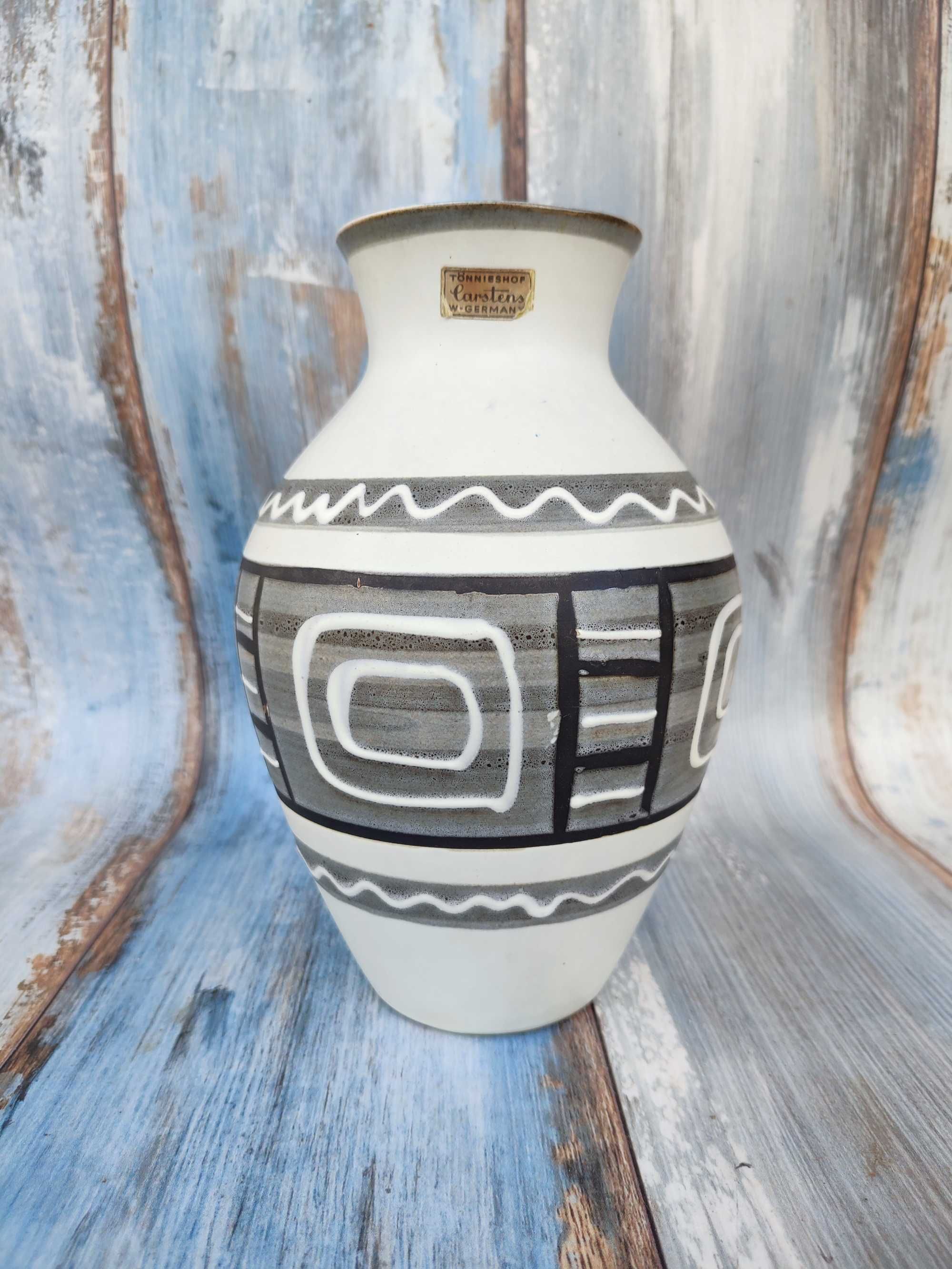 Ceramiczny Wazon - Carstens - Pikasiak - vintage - design - lata 60/70