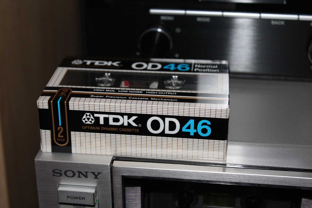Редкая коллекционная аудиокассета 1983г. TDK OD46 Made in Japan (2 шт)