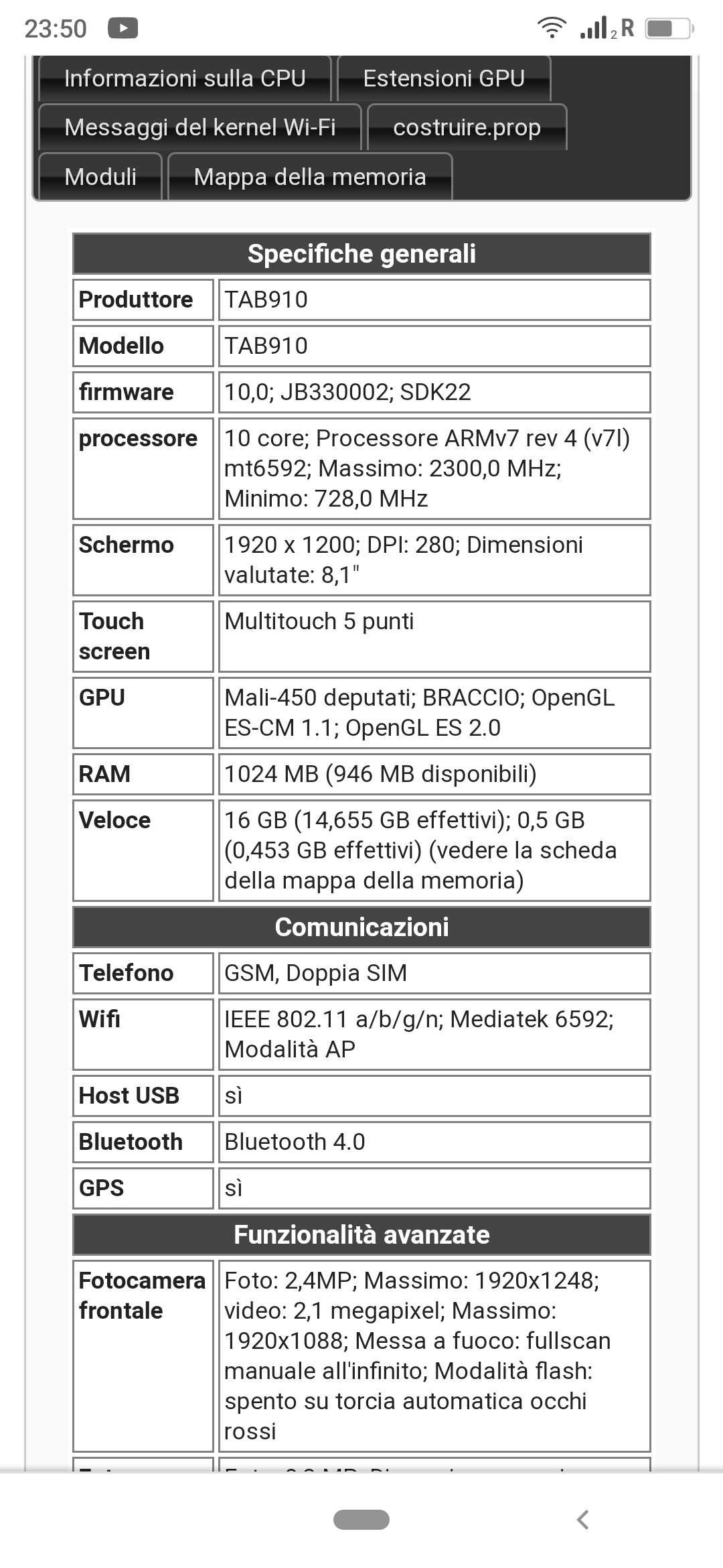 Tablet novo com acessórios