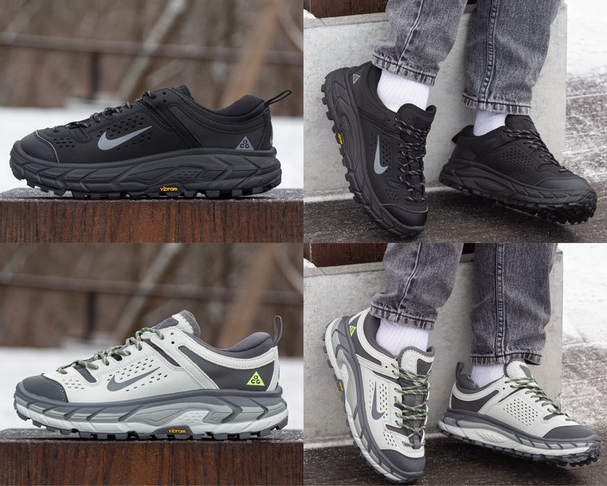 ТЕРМО вологостійкі кросівки Nike ACG Running Gore-Tex Black grey