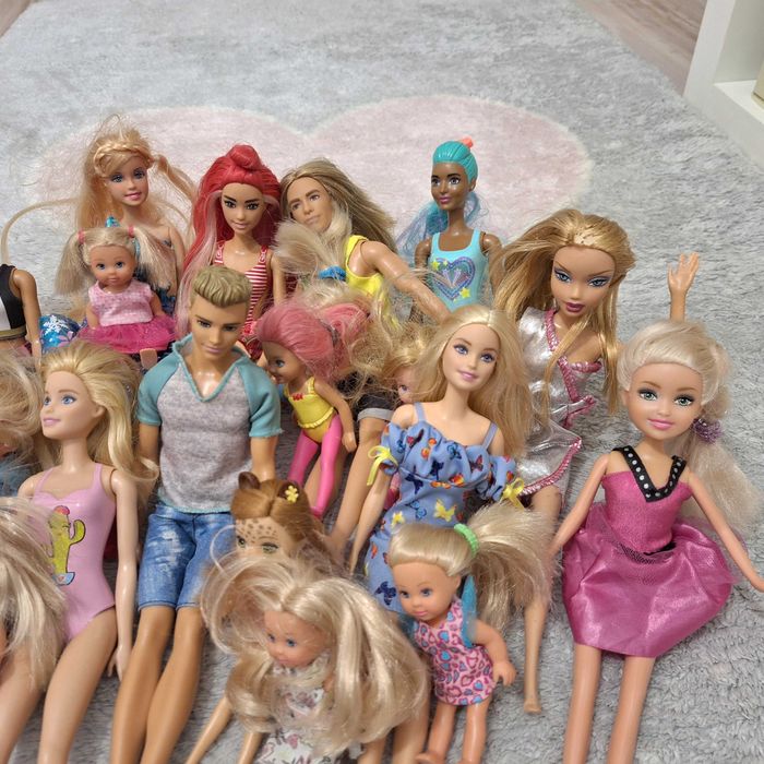 Lalki, Barbie itp. 24sztuki
