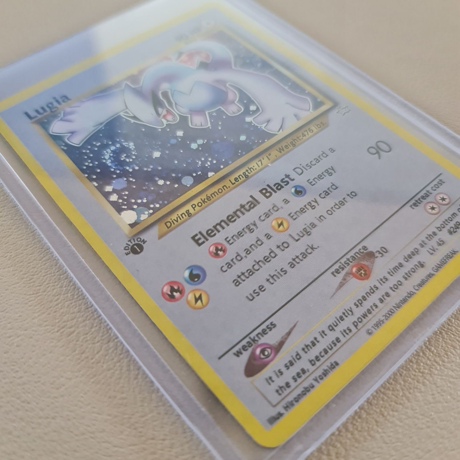 Carta Pokémon Lugia 9/111 Holo [Neo Genesis] - Capa Protetora Incluída