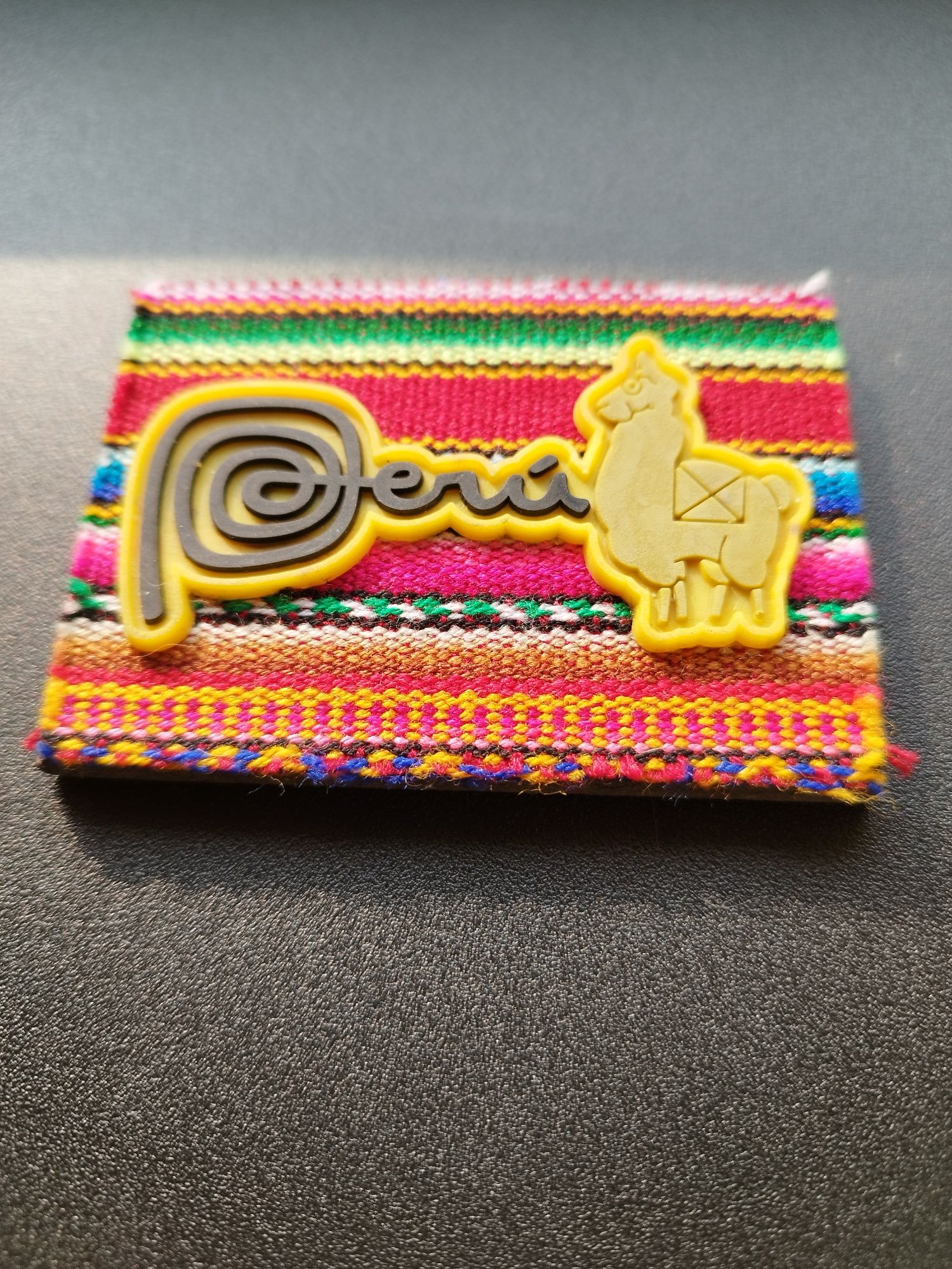 Peru magnes na lodówkę, gumowy napis