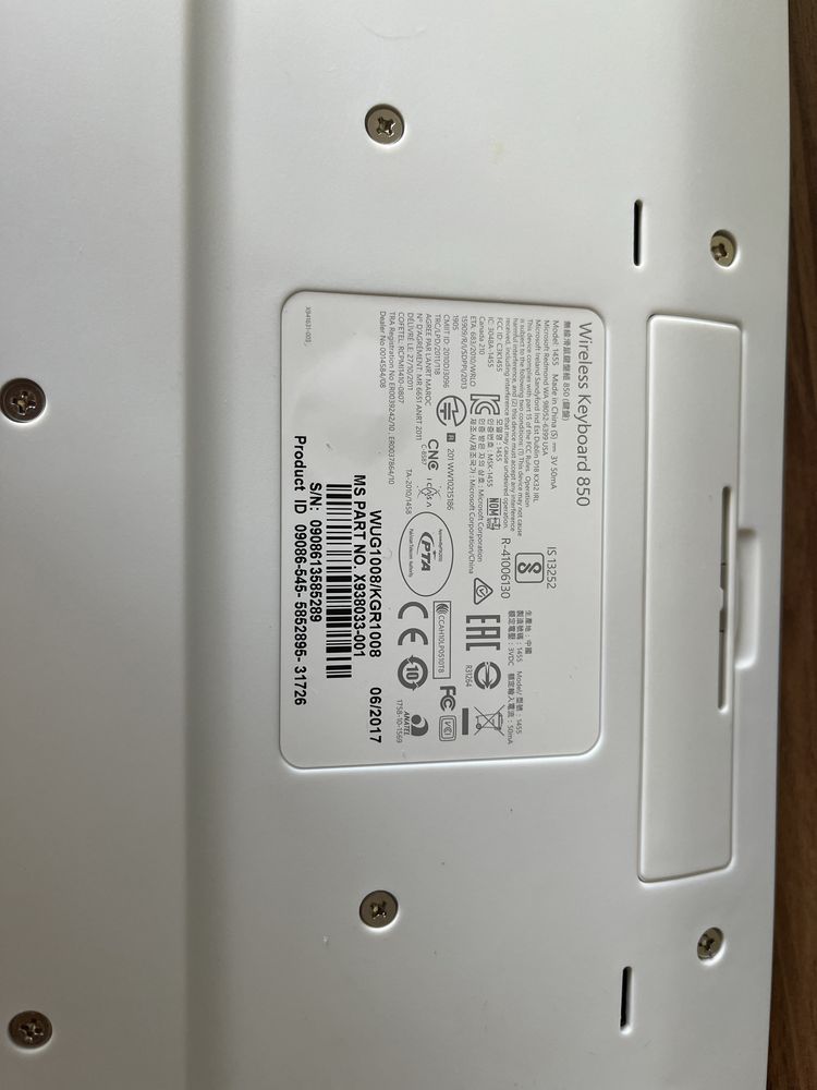 Клавіатура, компʼютерна Microsoft Wireless Desktop 850 50 шт
