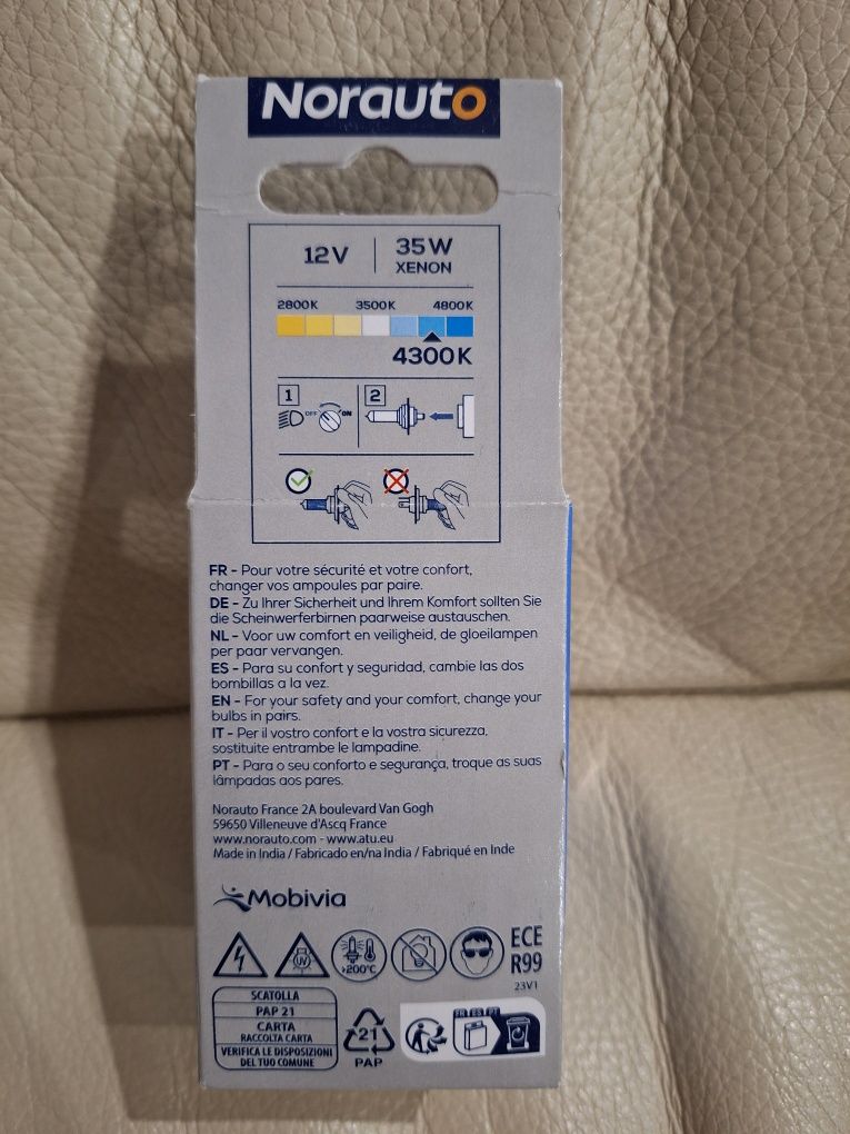 Xenon D1S żarówka xenon Norauto 35W 12V