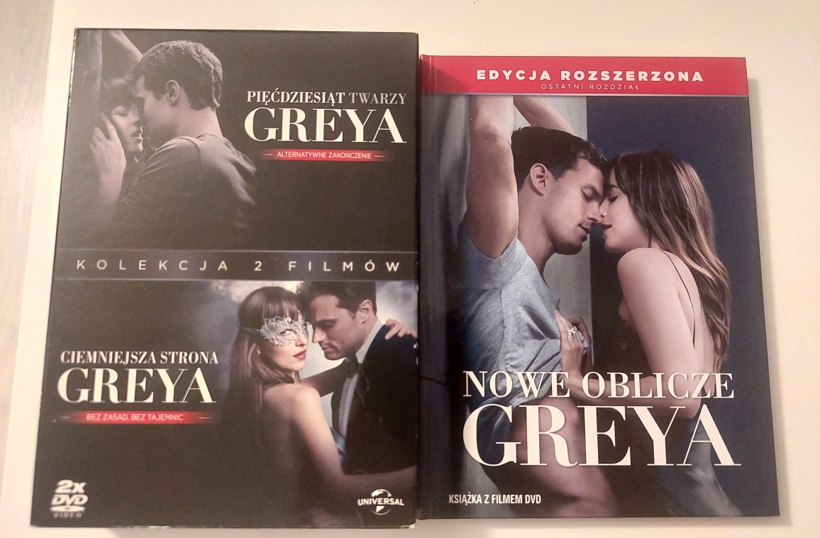 Grey 50 twarzy Greya Ciemniejsza strona Nowe oblicze trylogia dvd