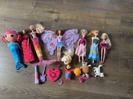 Barbie 7 lalek Syrenka Anna wróżka + akcesoria mikołaj okazja hit