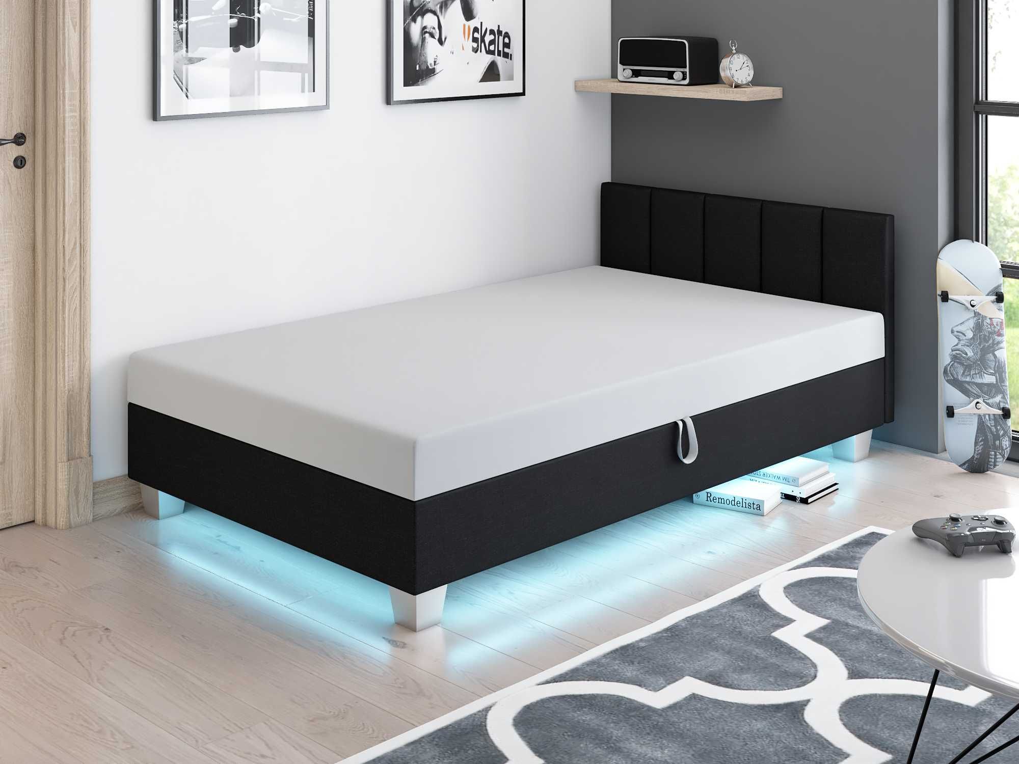 Łóżko z MATERACEM  tapczan młodzieżowy  Jednoosobowy SOFA pojedyncza
