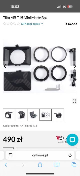 Klatka operatorska SONY A7S3 sIII + follow focus + matte box /smallrig