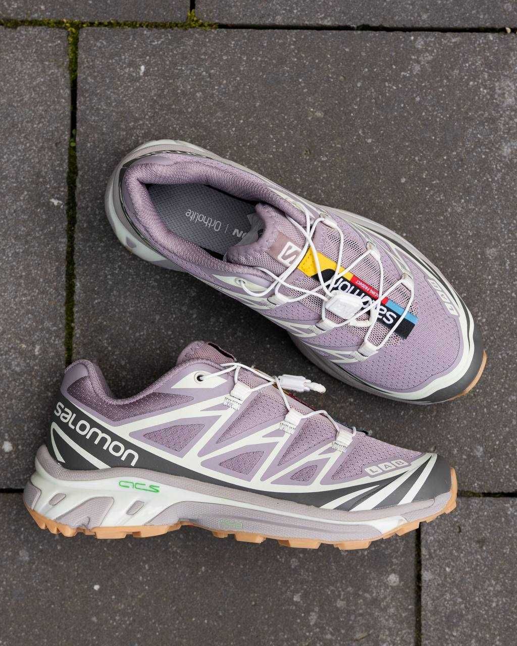 Жіночі кросівки Salomon S LAB XT-6 фіолетовий з сірим білим SL012 ХІТ