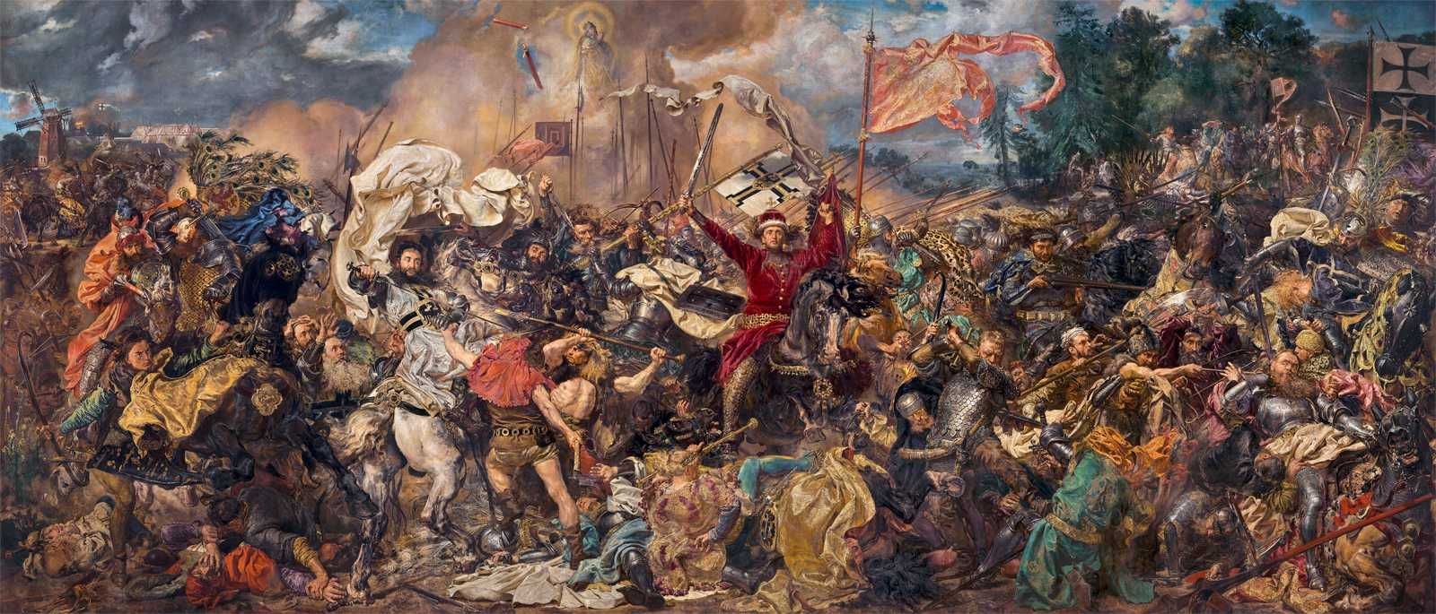 Bitwa pod Grunwaldem Jan Matejko płótno kopia 100x40 cm