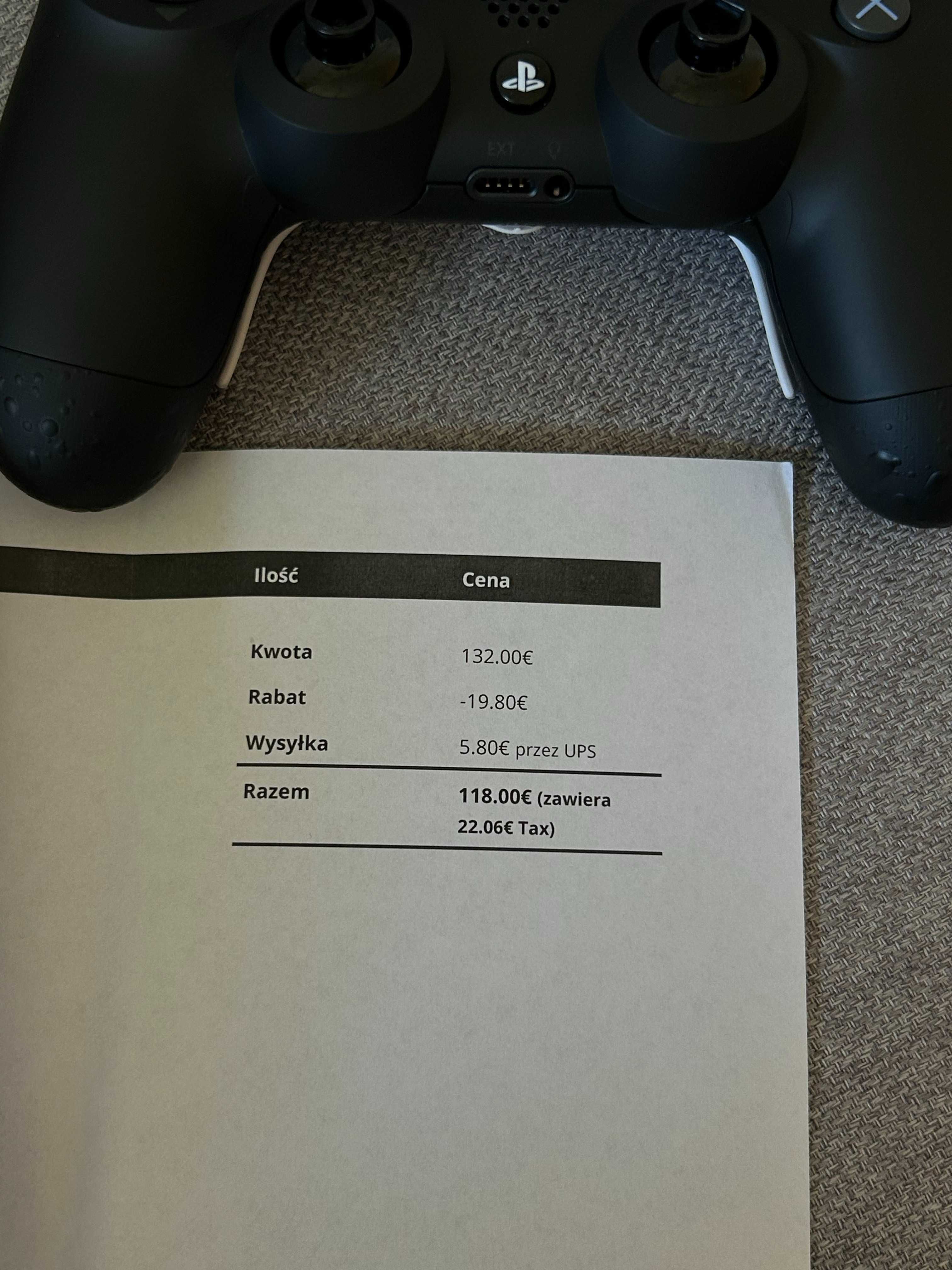 pad z łopatkami PS4