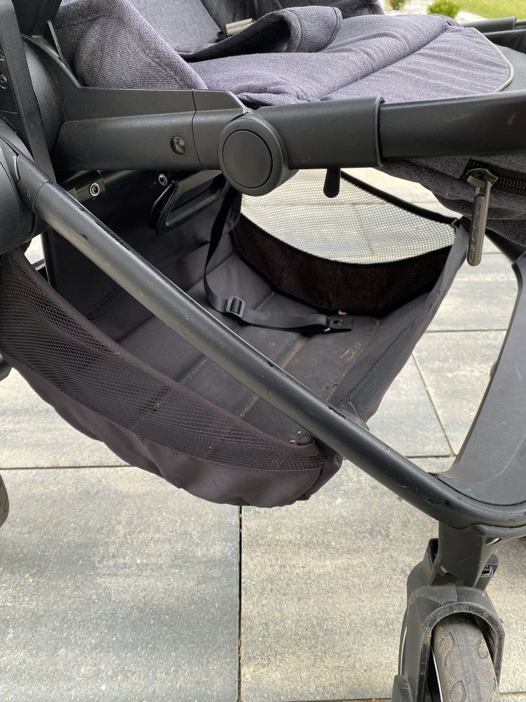 Wózek Muuvo Quick 2.0 carbon graphite 2w1 głęboki gondola spacerówka
