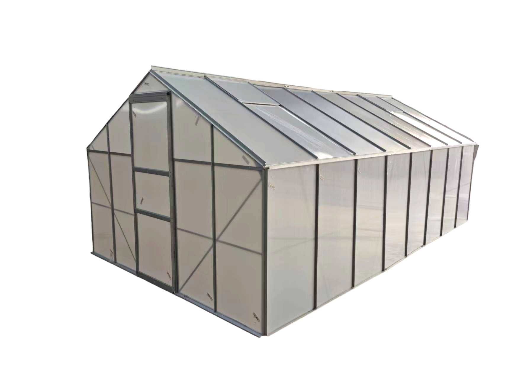 SZKLARNIA OGRODOWA z fundamentem poliwęglan 4mm 4,9x2,8m 13,7m2 5x8