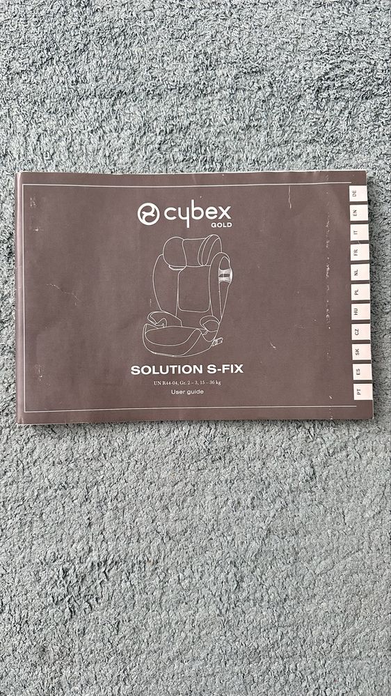 Cybex Gold - solution S-Fix (Grupo 2/3)