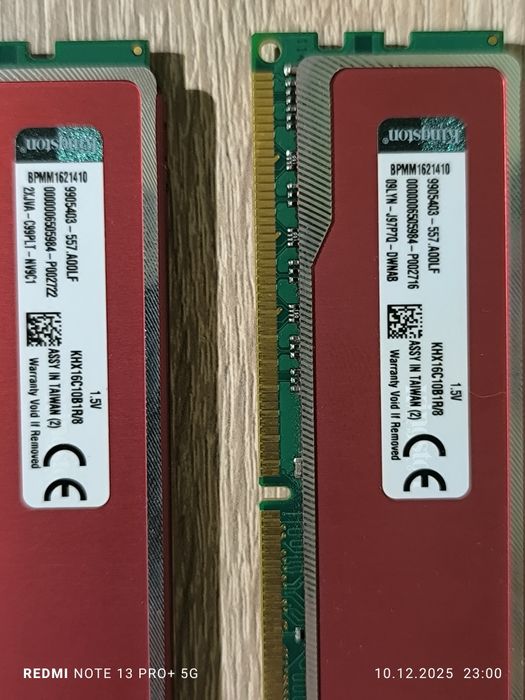 Pamięć RAM DDR3 16GB (2x8) 1600 CL10 Kingston HyperX Red