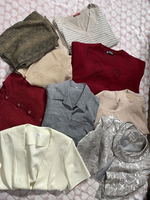 Zestaw 9 sztuk ubrań damskich M/L 38/40 mega paka