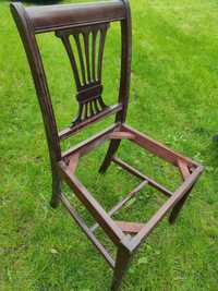 Krzesła w stylu art deco bez siedziska 4 szt.