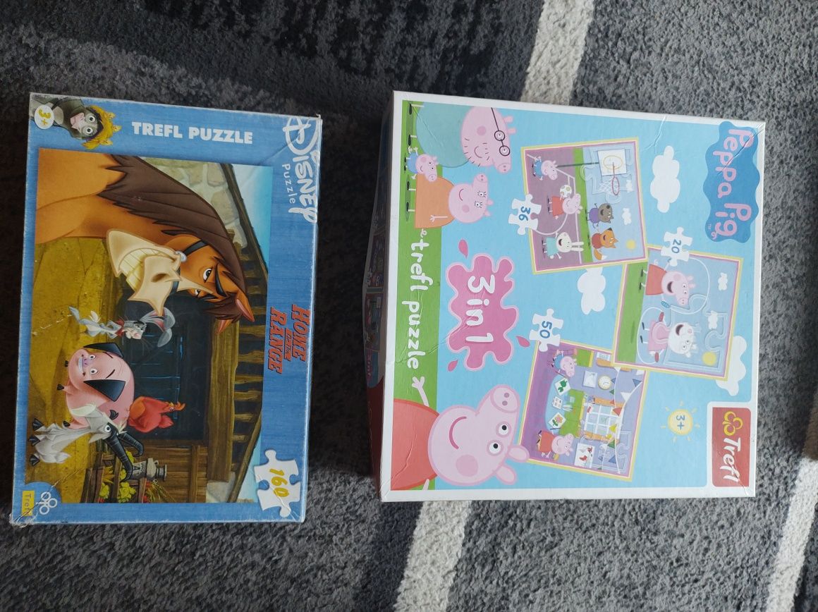 Puzzle świnka Peppa i home on the RANGE 3+