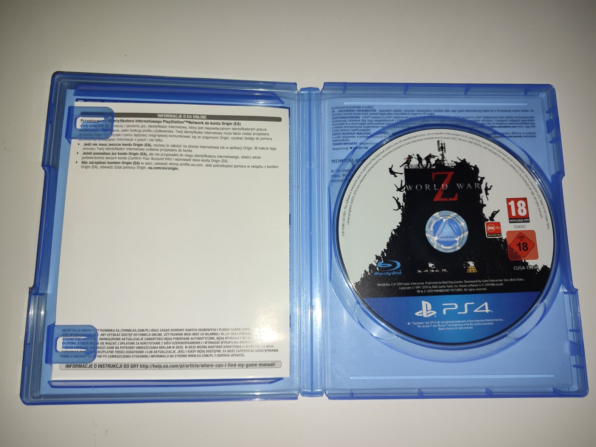 Gra Ps4 World War Z PL gry PlayStation 4 UFC Mafia Sniper Crash NFS GT