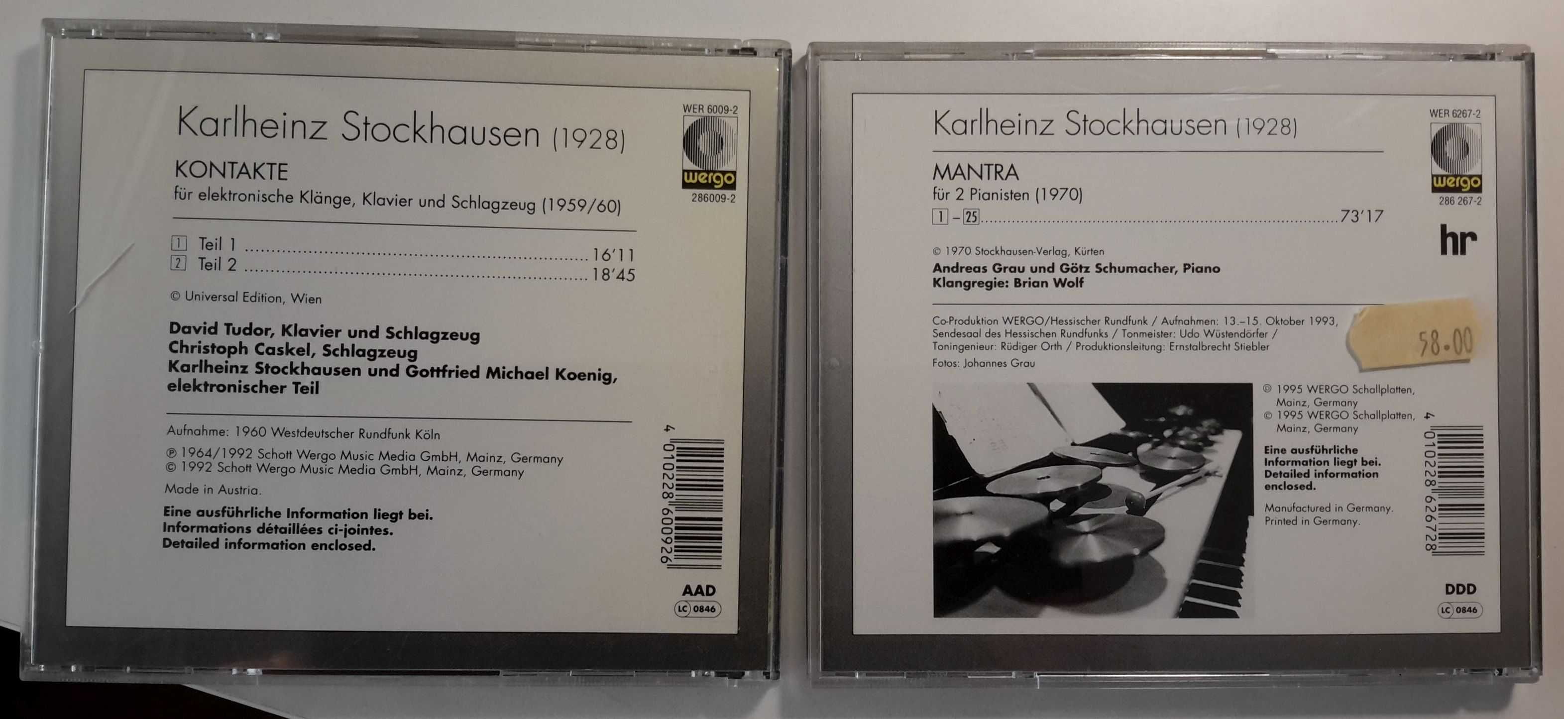 Karlheinz Stockhausen na płytach CD