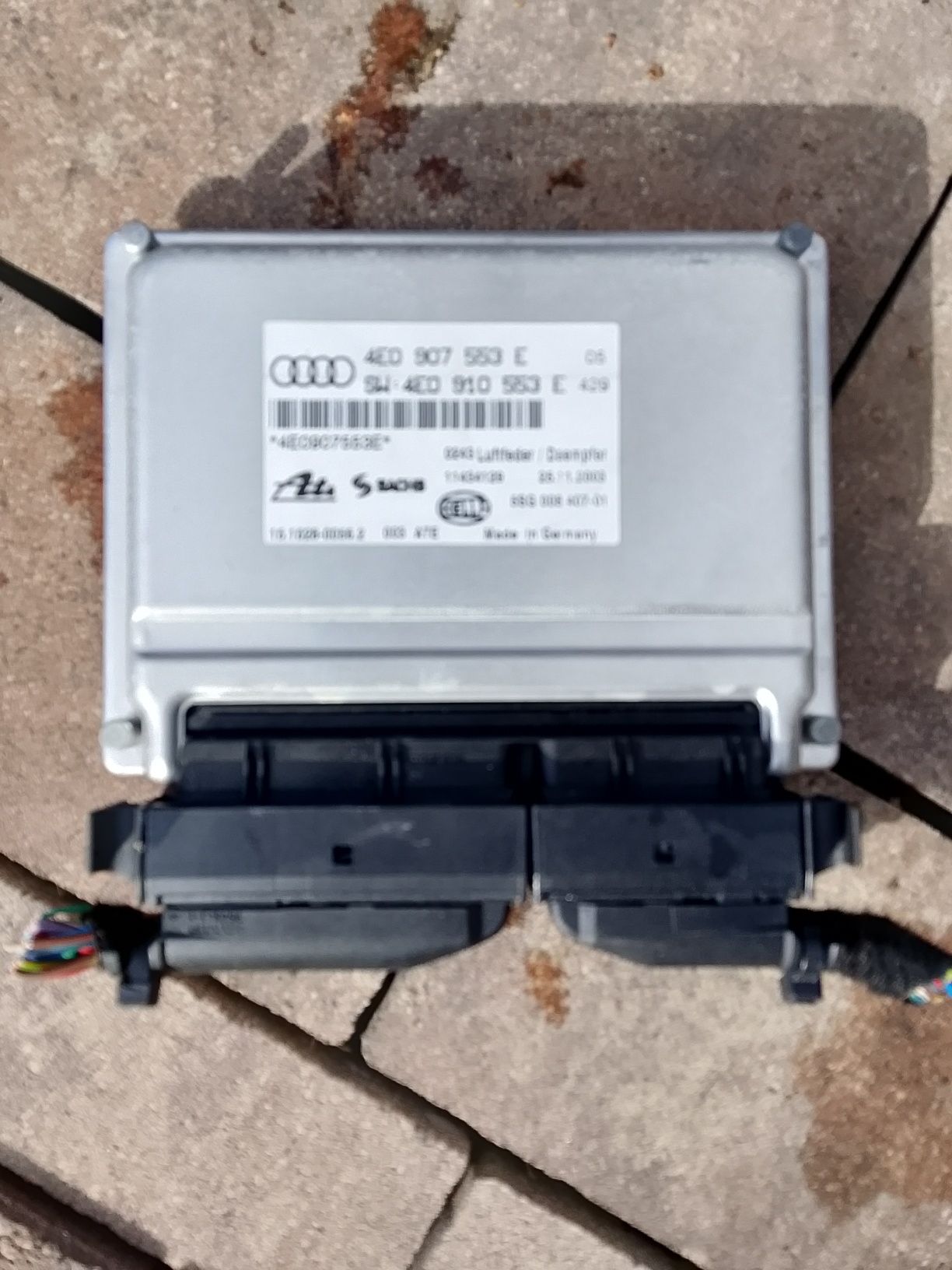Moduł sterownik zawieszenia Audi A8 D3, 4E0907.553E, 4E0910.553E