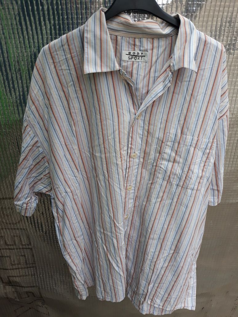 Koszula krótki rękaw w paski Body sport 7 xl 56
