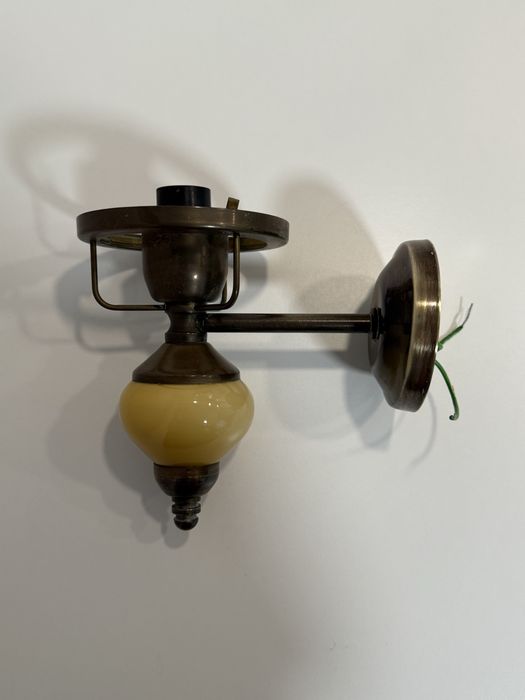 kinkiet mosiężny prl