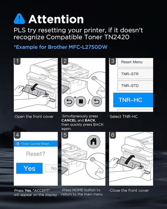 Тонер-картридж Timink TN2420, чорний, 2 шт