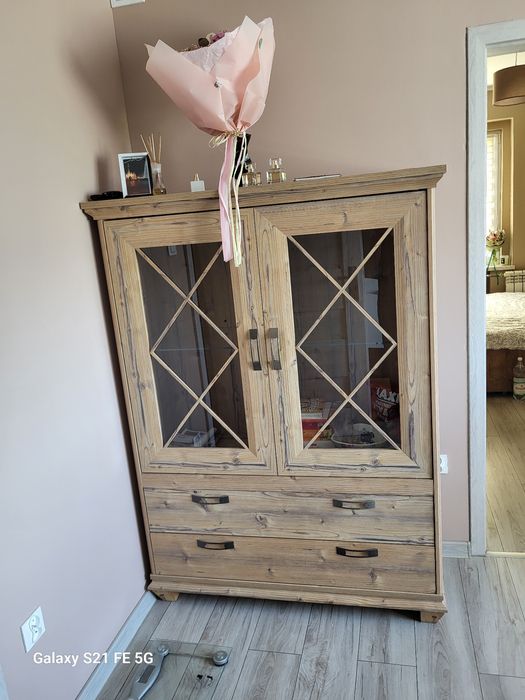 Witryna na salonu pokoju  Nepal 120 cm wysoka 160