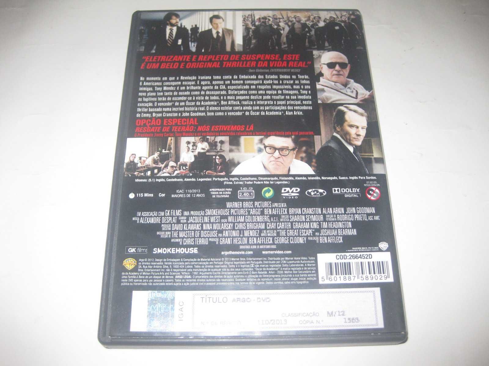 DVD "Argo" com Ben Affleck