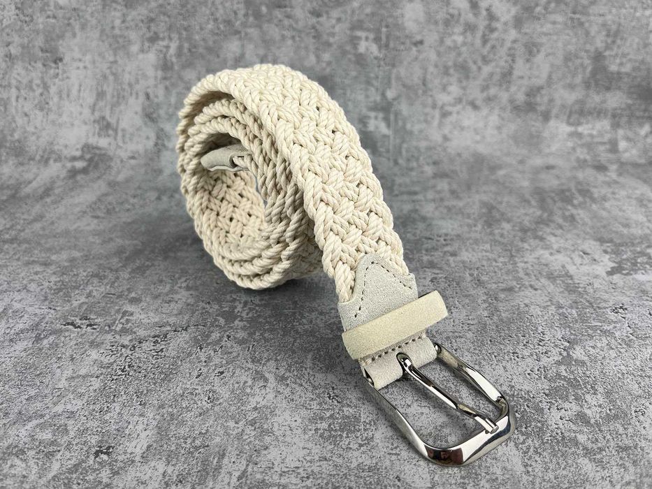 Nowy pasek SuitSupply ze skóry naturalnej bawełny skóra skórzany męski