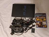 Playstation 2 konsola sprawna fat 2 pady, karta, gra ps2