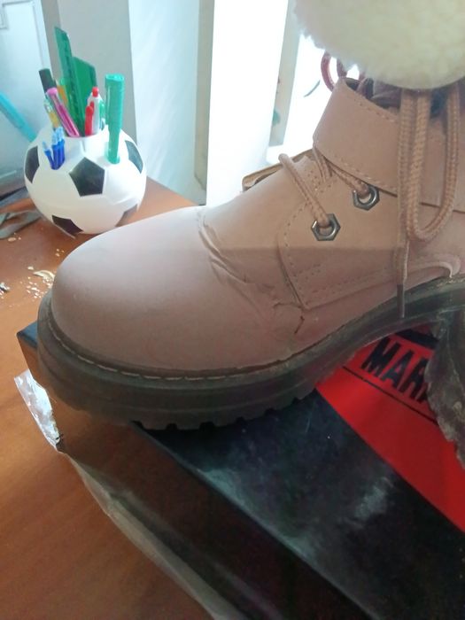 Жіночі зимові теплі сапоги-ботінкі