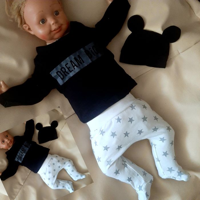 Zestaw roz 56/62 21 sztuk mega paka komplet dla chłopca wyprawka dres