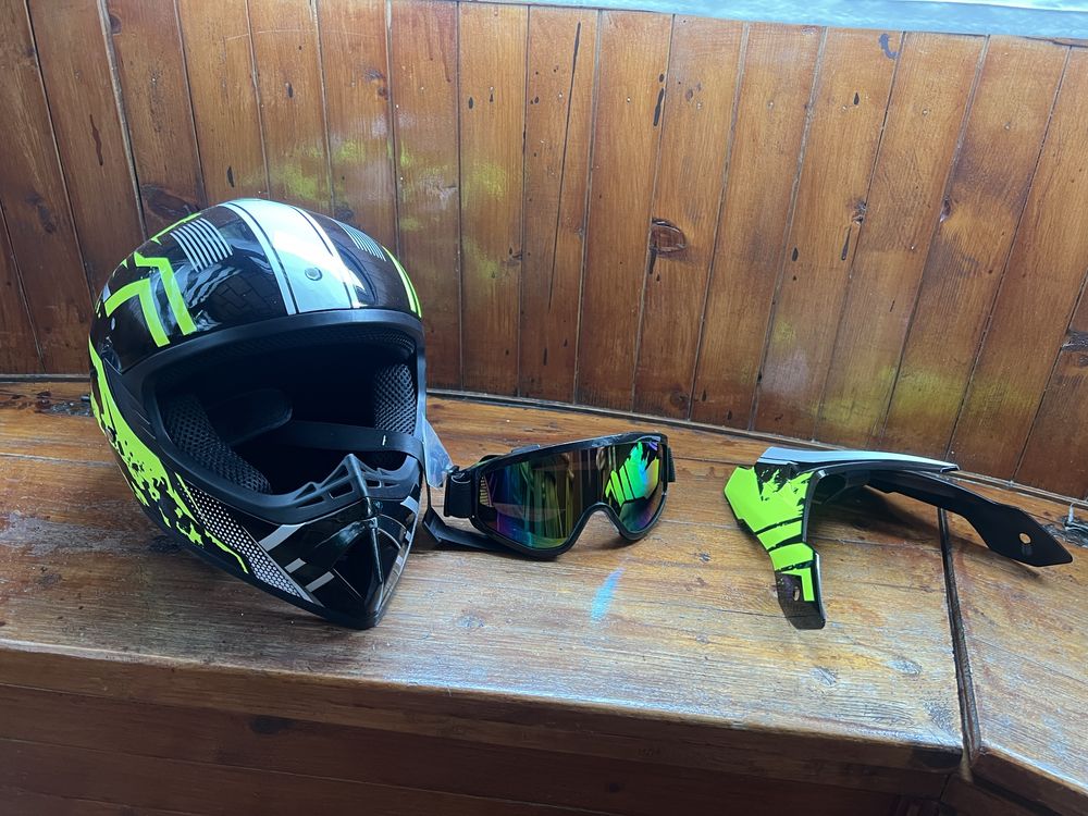 Kask full face mtb dh hulajnoga