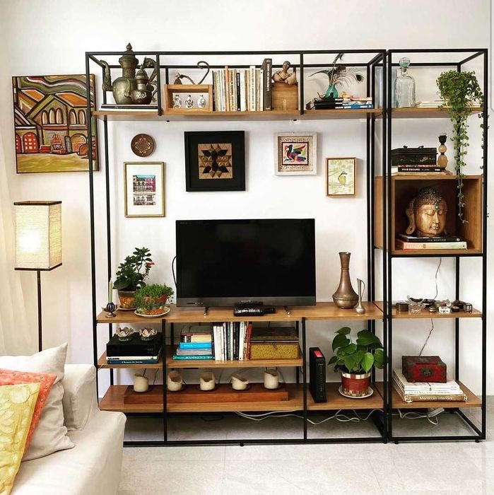 Móveis de tv em estilo industrial