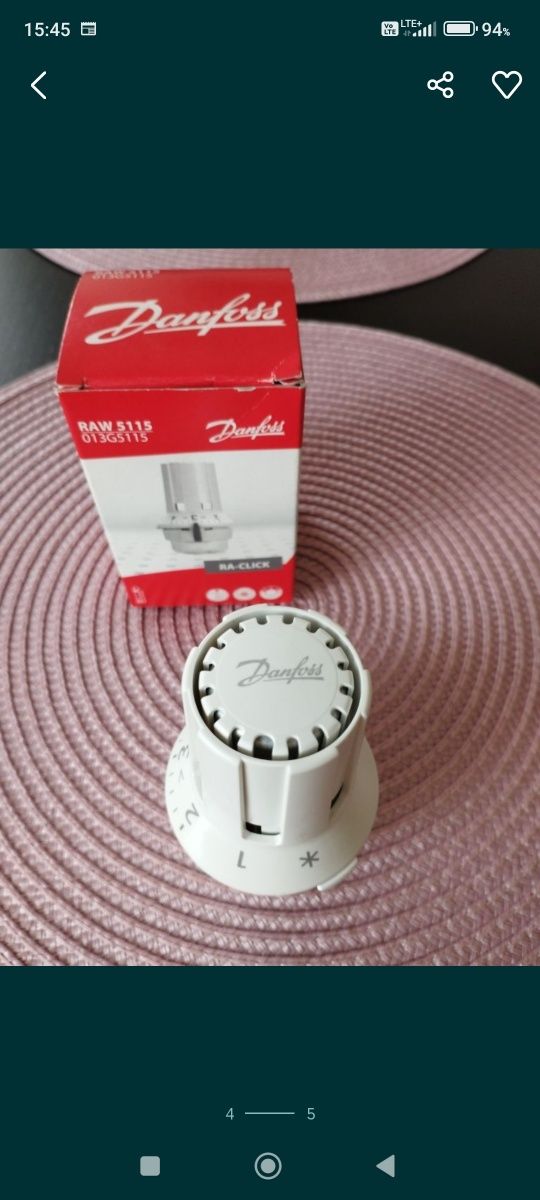 Głowica termostatyczna Danfoss RAW 5115